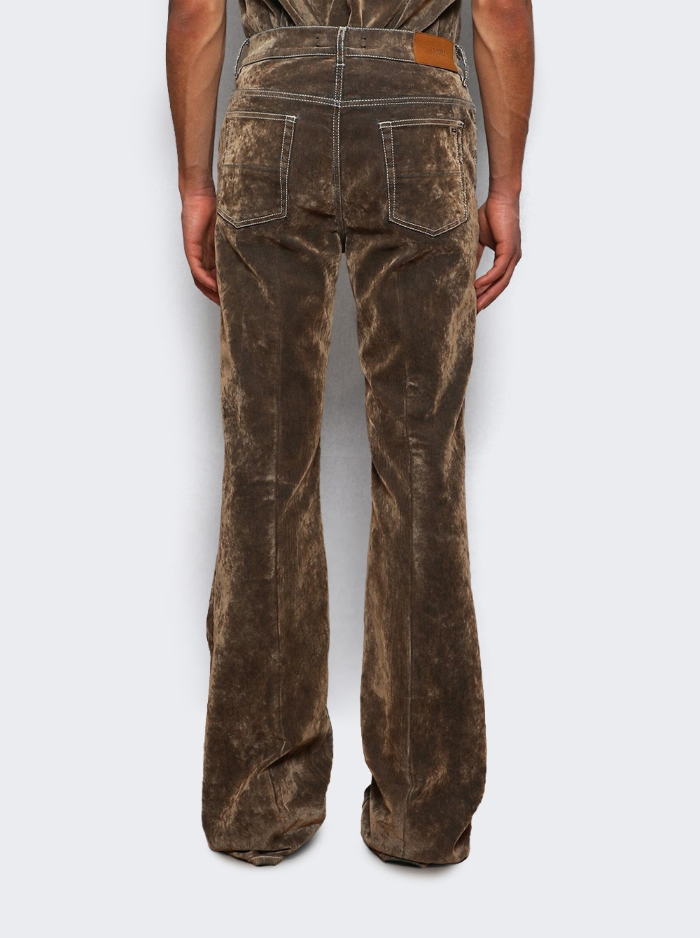 Velvet Flare Jean Tan - 4