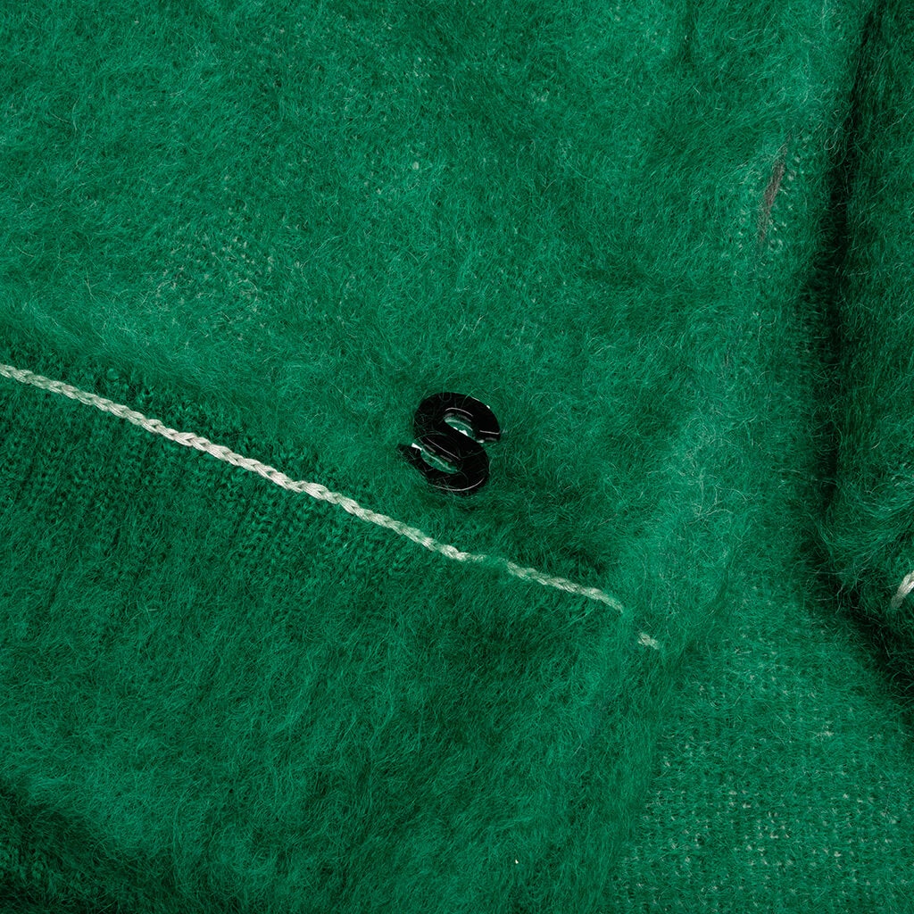 MOHAIR KNIT PULLOVER - GREEN - 3