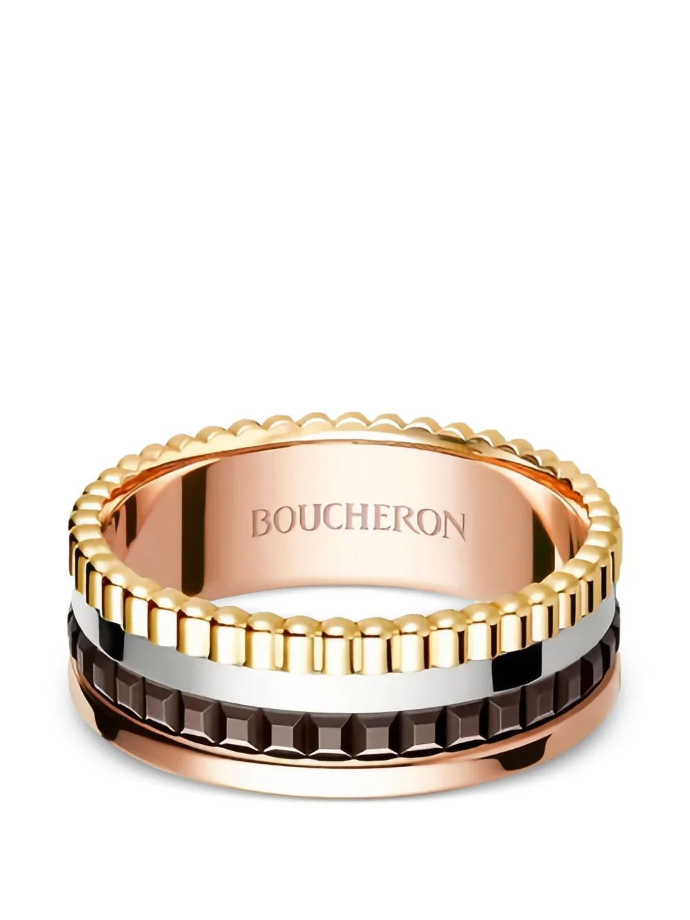 Quatre Classique three gold-tone ring - 1