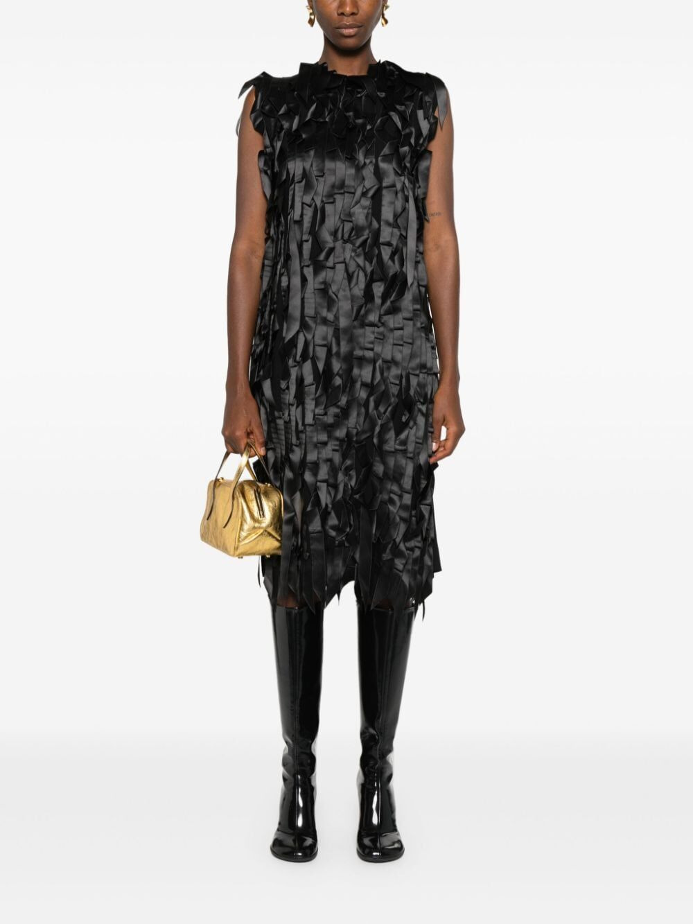 Prada Women Abito Midi Con Fiocchi - 5