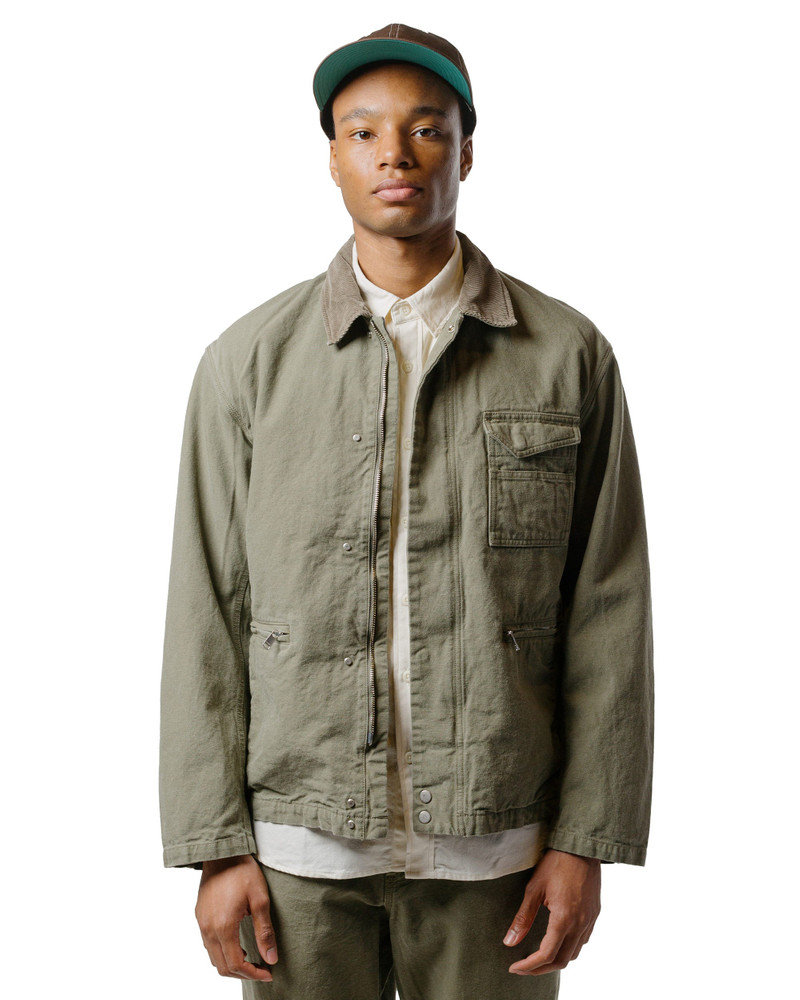 nonnative Worker Jacket Cotton Oxford Sulfur Dye Khaki outlook