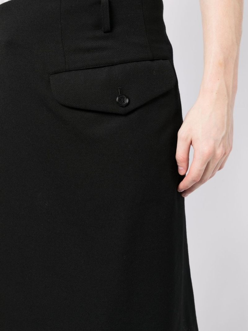 kilt-detail tailored shorts - 5
