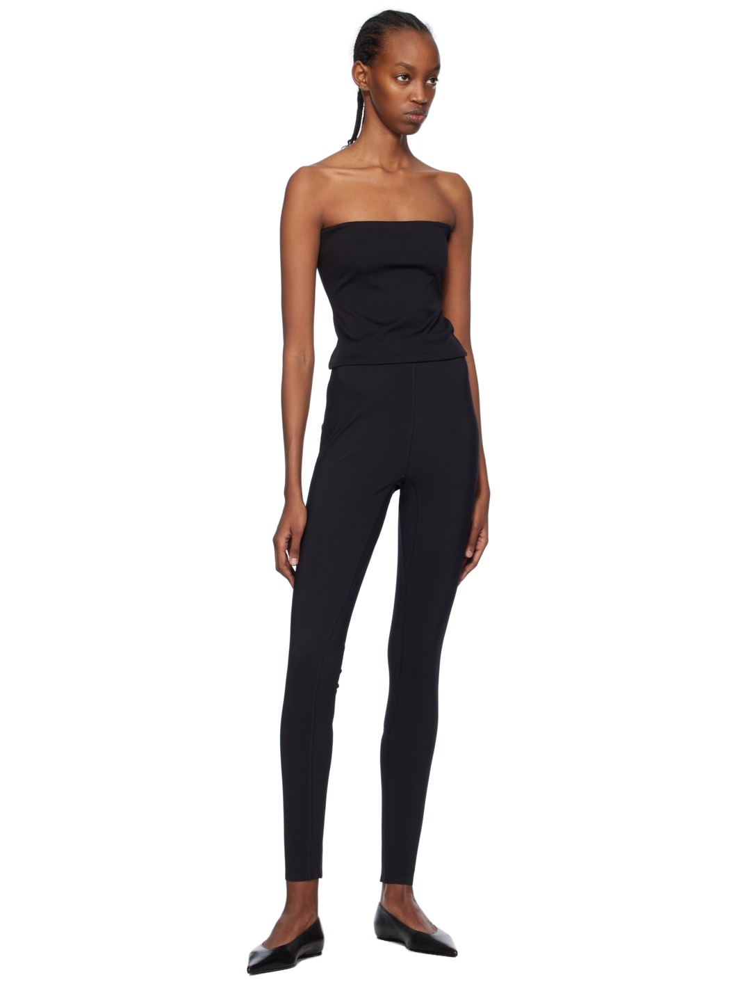 Black Zip Leggings - 4