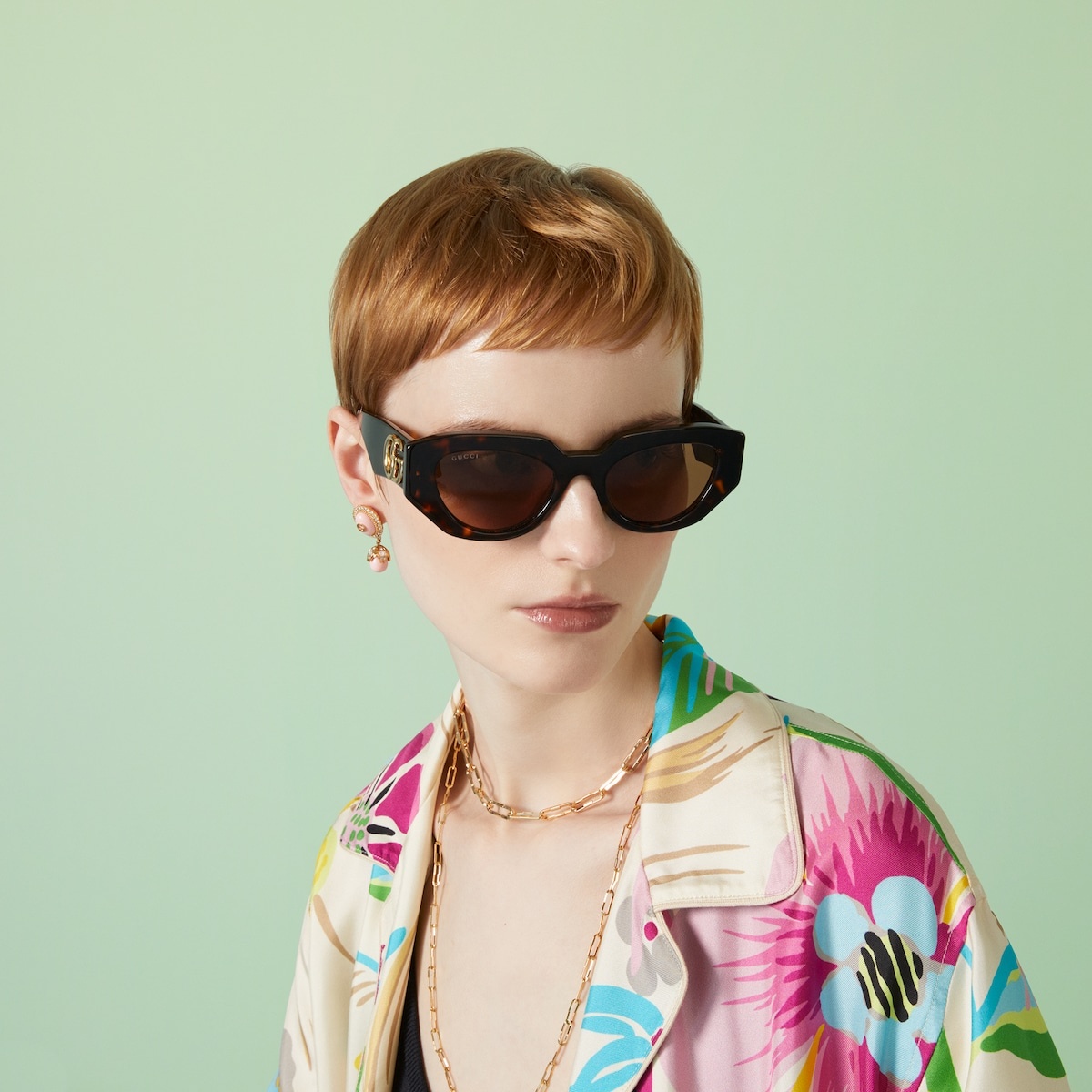 Geometric-frame sunglasses - 3