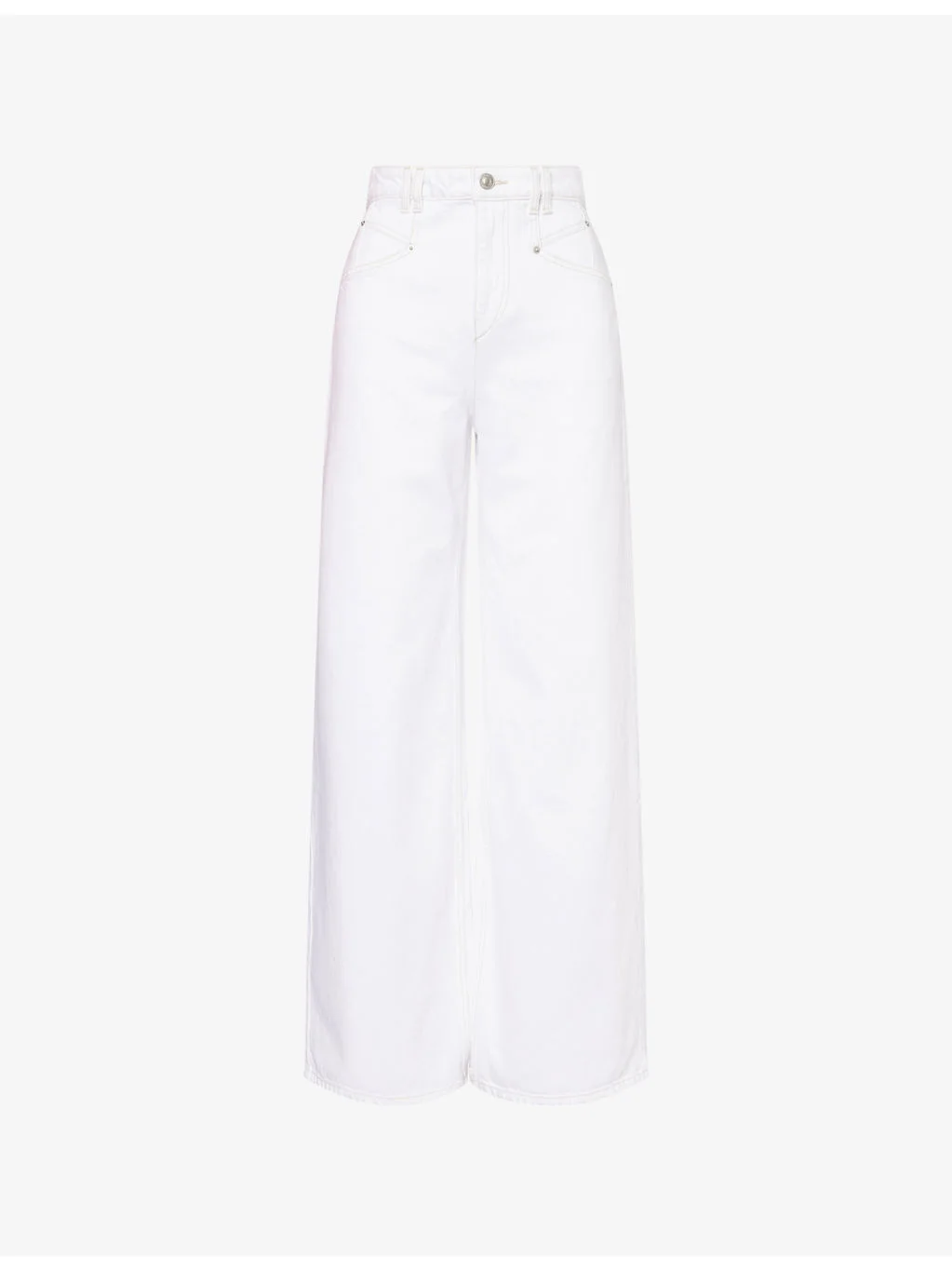 Lemony Wide-Leg Denim Jeans - 1