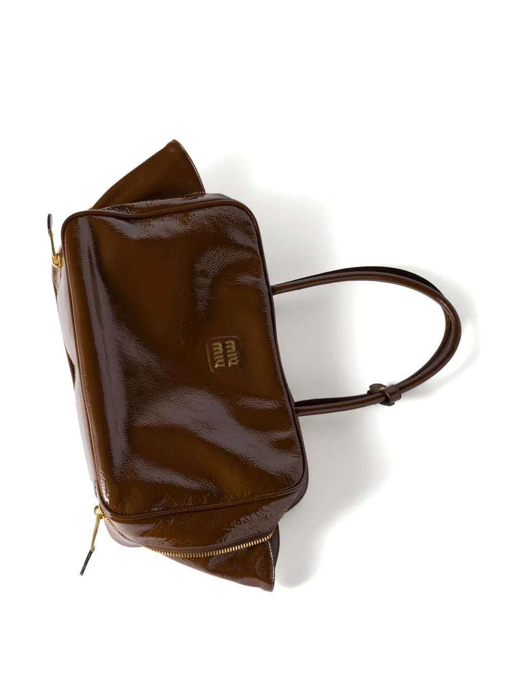 MIU MIU - Women Beau Naplak Patent Leather Bag - 5
