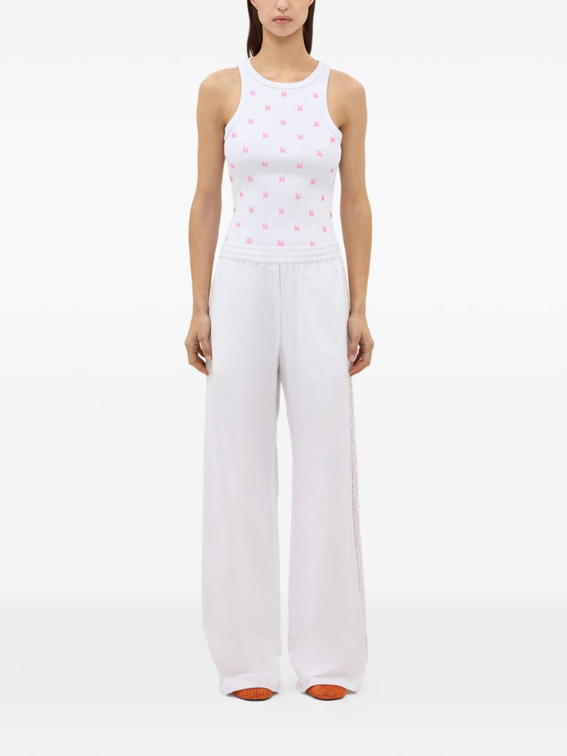 MSGM lace-detail trousers outlook