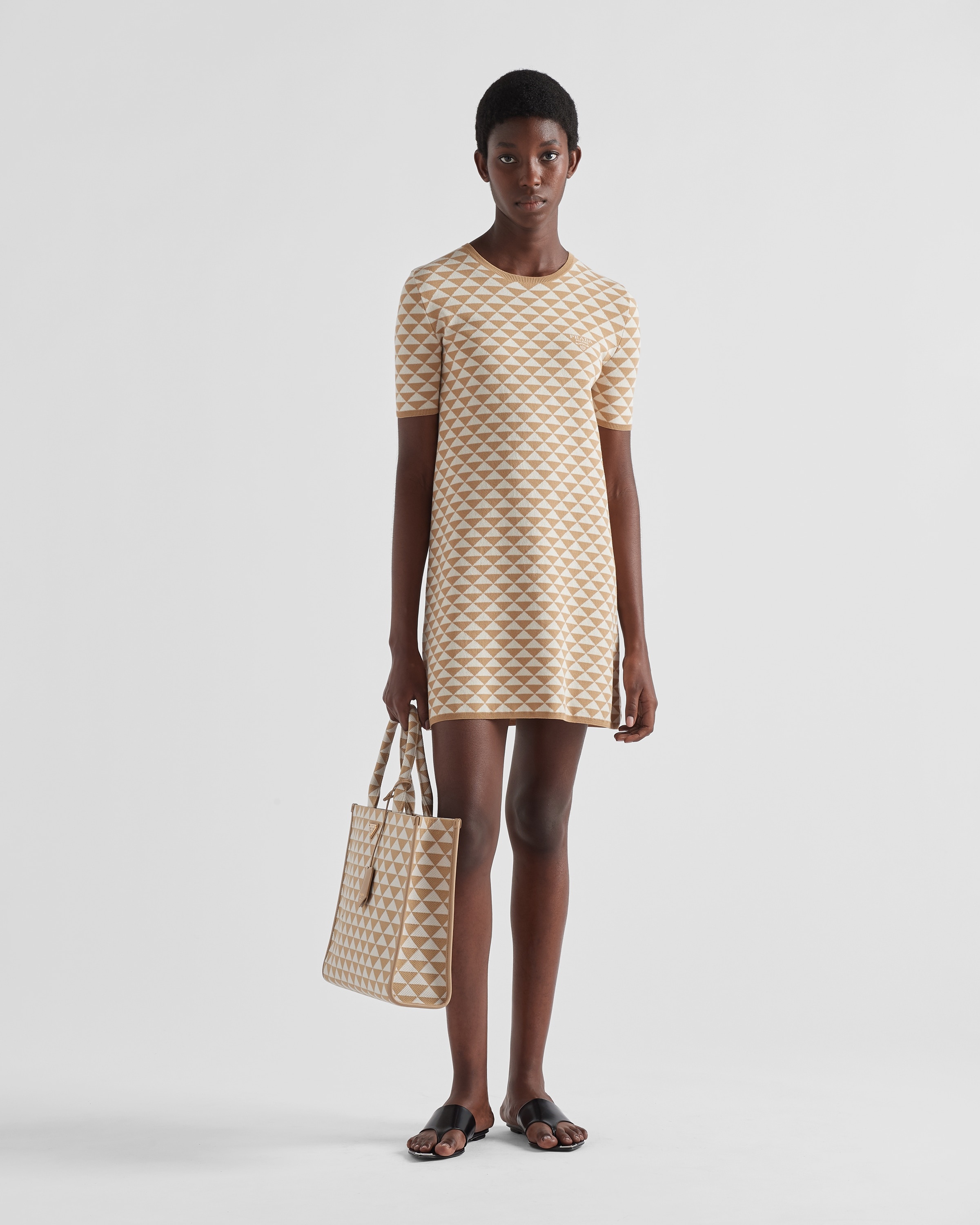 【プラダ・PRADA】Cotton crew-neck dress Prada Cotton Crew-Neck Dress | Saks Fifth Avenue