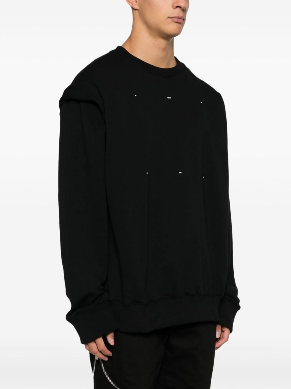 crew-neck cotton sweatshirt - 3