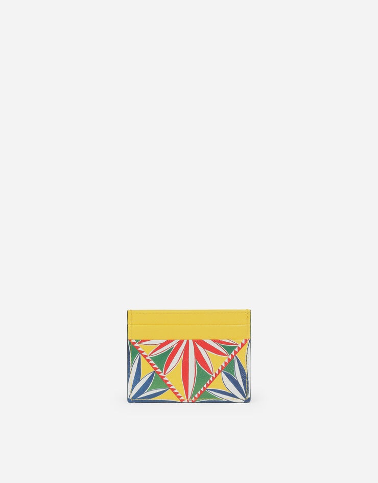 Dauphine calfskin card holder with Carretto print - 3