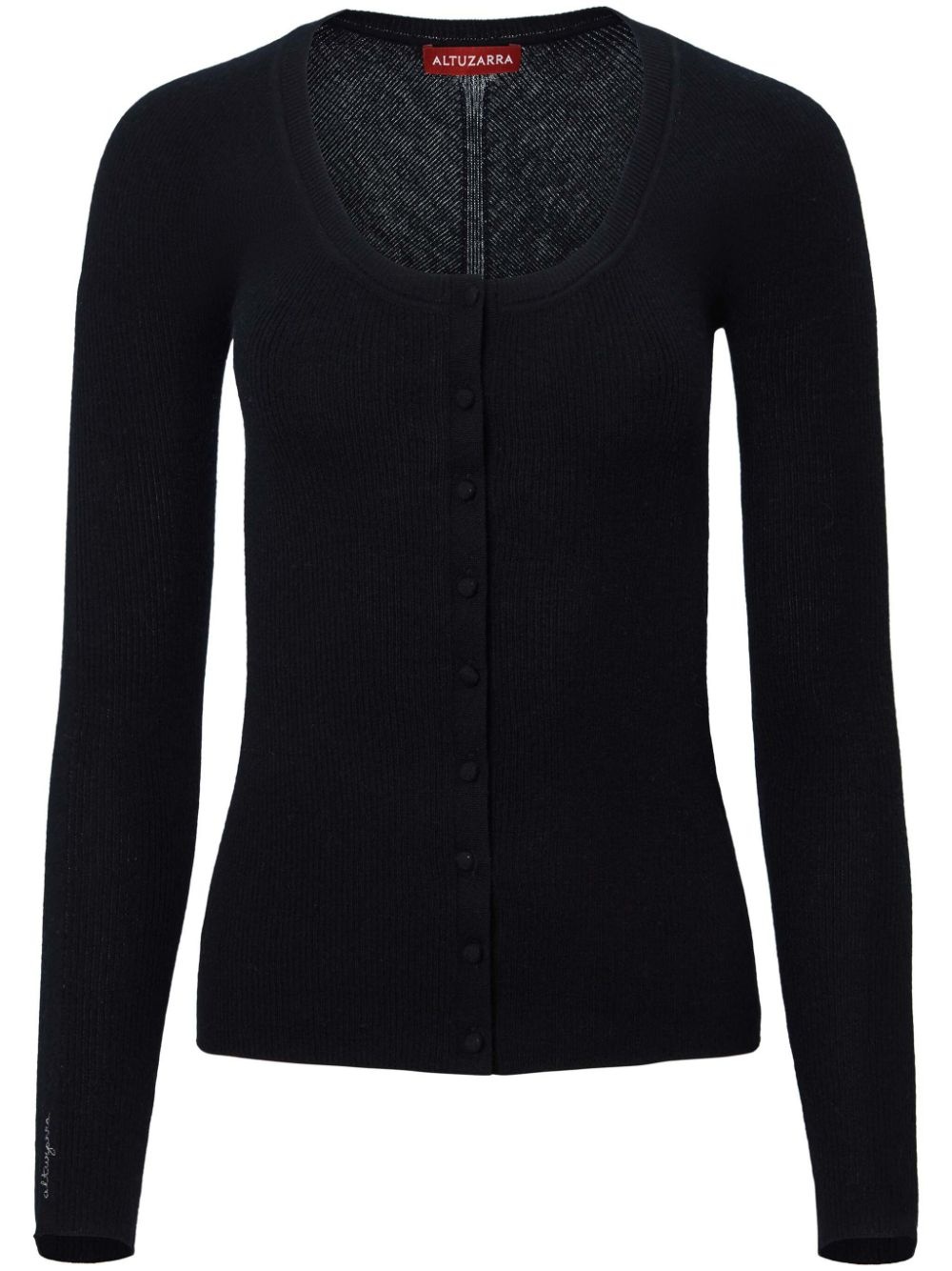 Jones logo-embroidered cashmere cardigan - 1