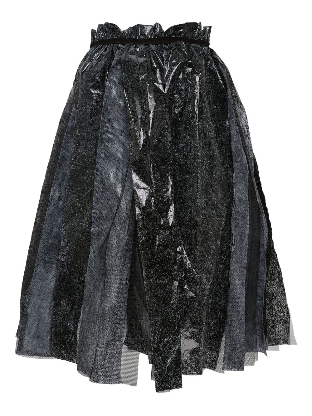 foil-effect pleated skirt - 2