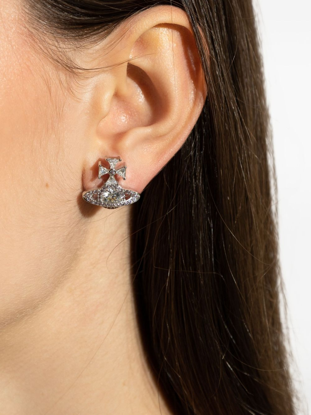 Orb cross earrings - 2