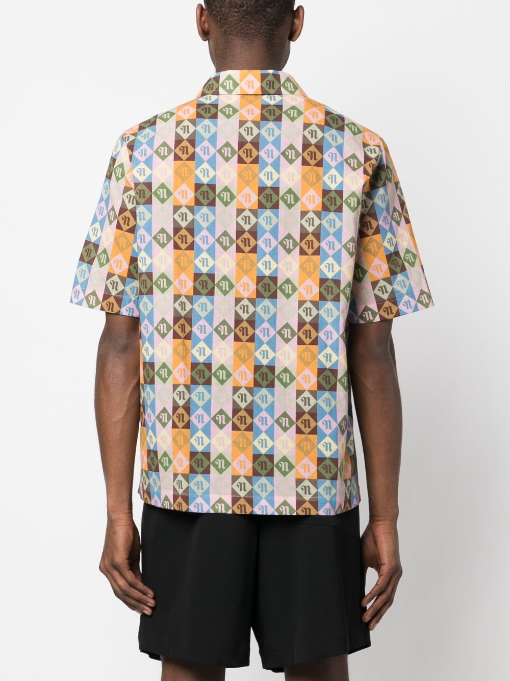 Bodil diamond check-print shirt - 4