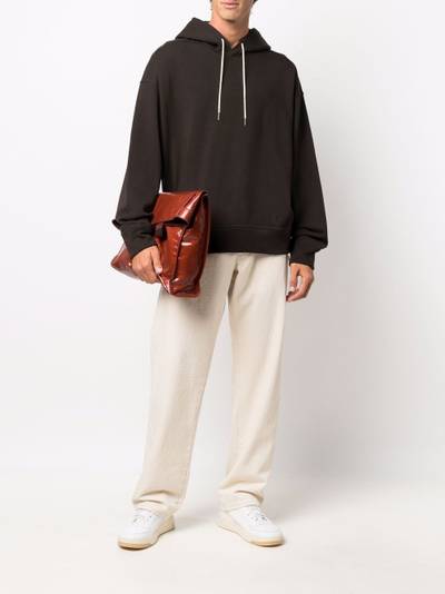 Jil Sander drawstring long-sleeve hoodie outlook