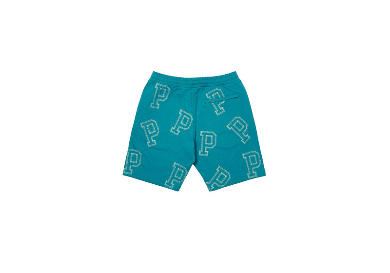 PALACE MULTI P SWEAT SHORTS TEAL outlook