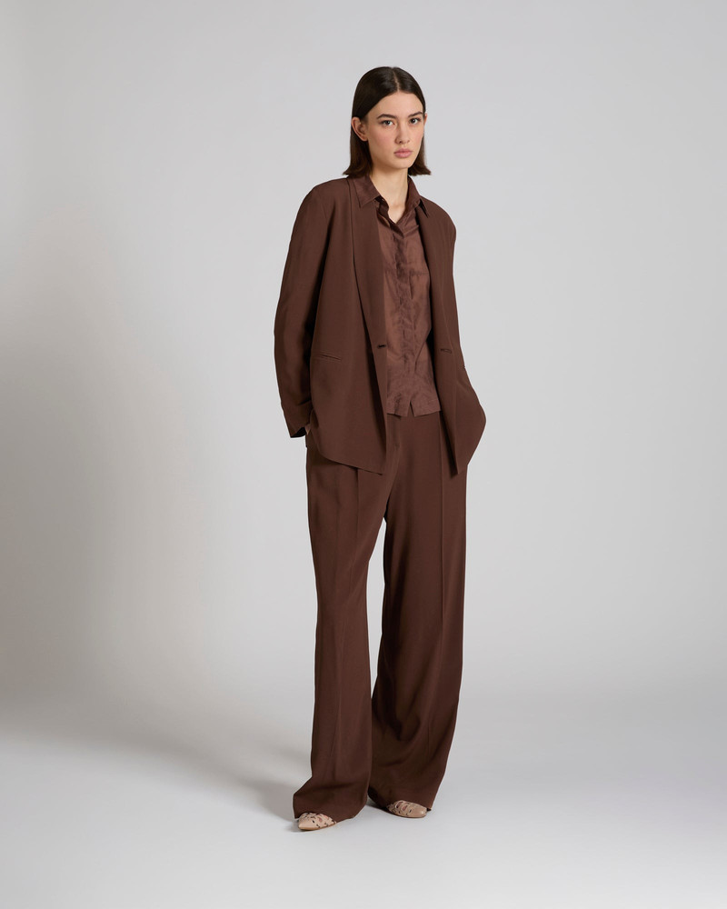 Wide fit shirt in silk and cotton muslin 5