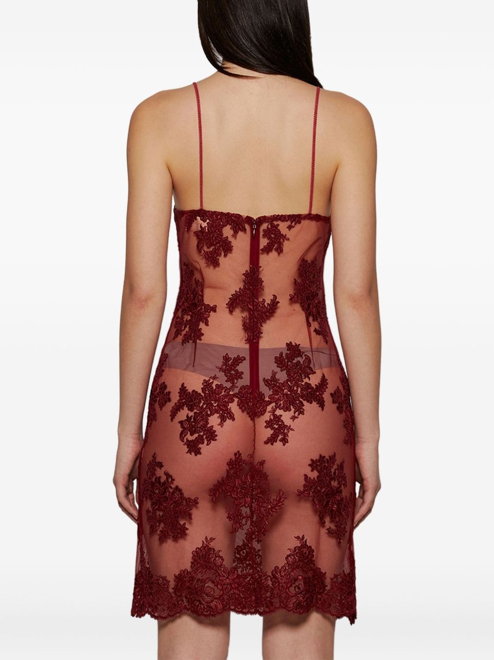 lace-detailing dress - 5