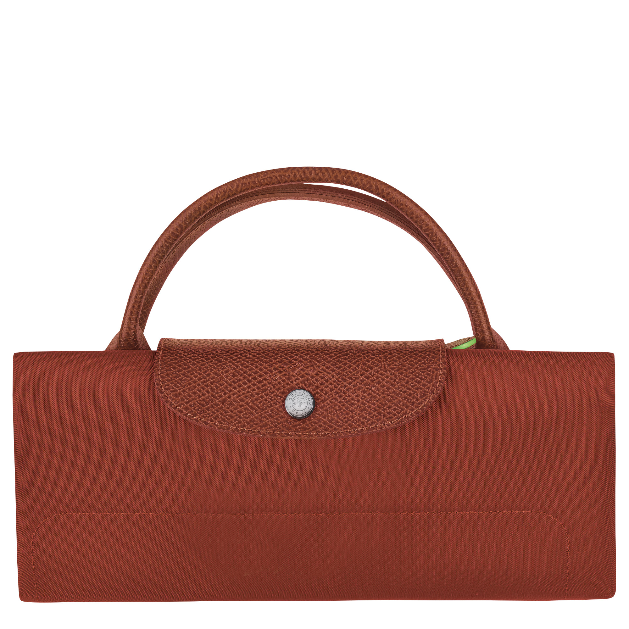 Le Pliage Green M Travel bag Chestnut - Recycled canvas - 5
