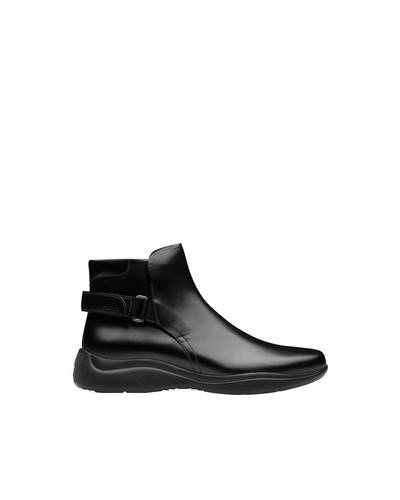 Prada Toblach Brushed Leather Booties outlook