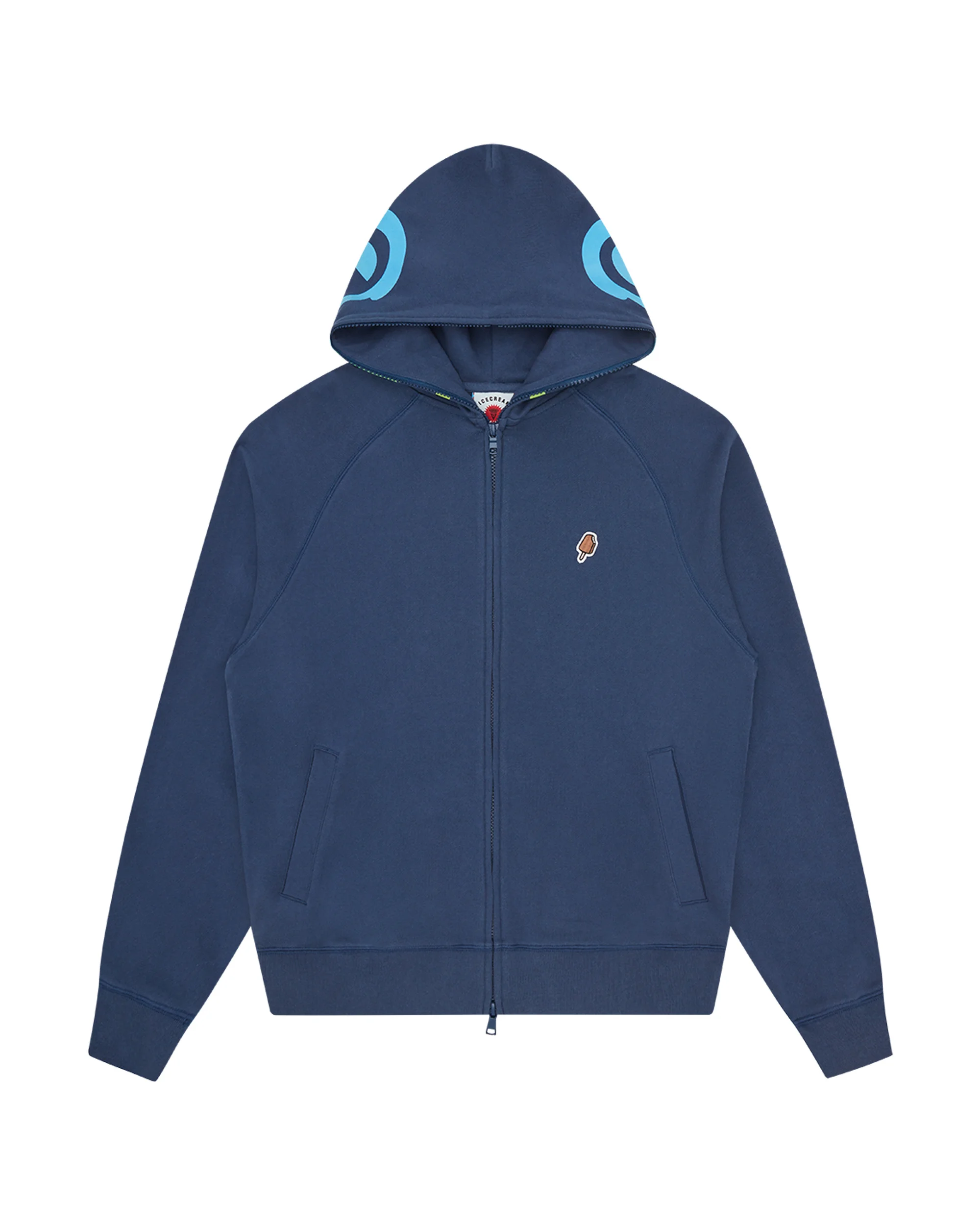 GRADIENT SMILEY ZIP THROUGH HOOD - 1