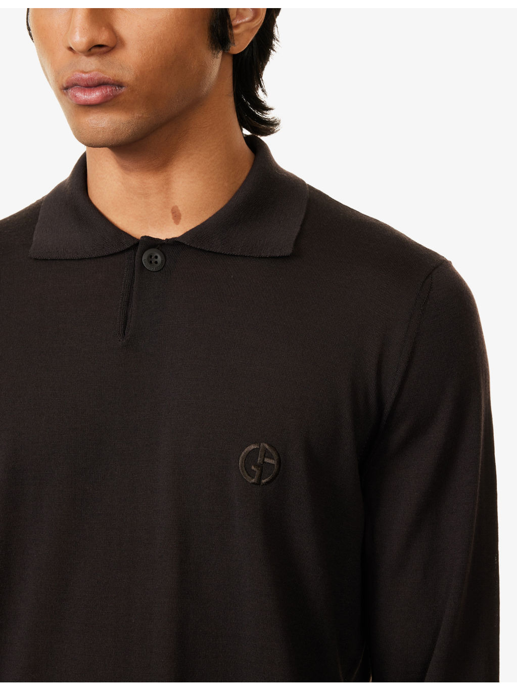 Logo-Embroidered Fine-Knit Wool Polo Shirt - 5