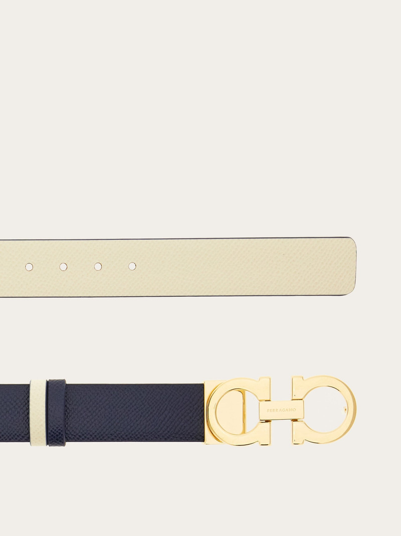 FERRAGAMO Reversible and adjustable Gancini belt outlook