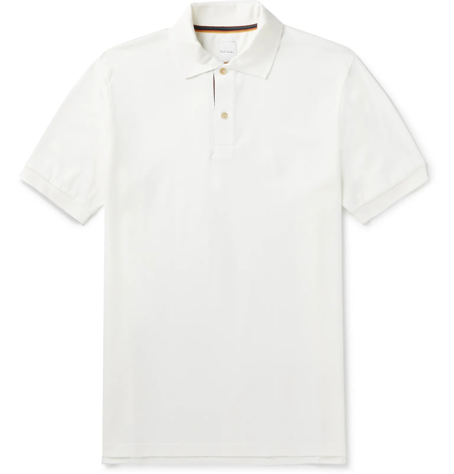 Webbing-Trimmed Cotton-Piqué Polo Shirt - 1