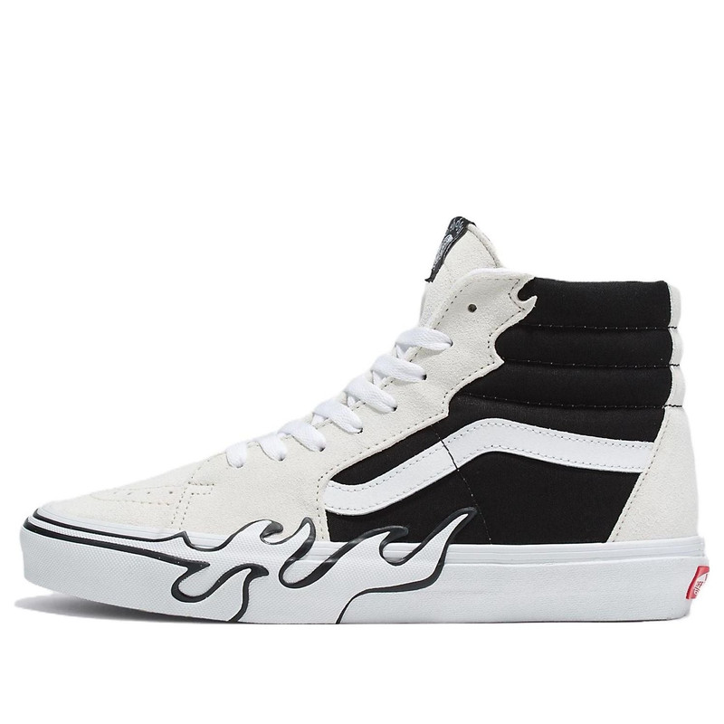 Vans SK8 Hi Flame 'White Black' VN0005UJUY6 - 1