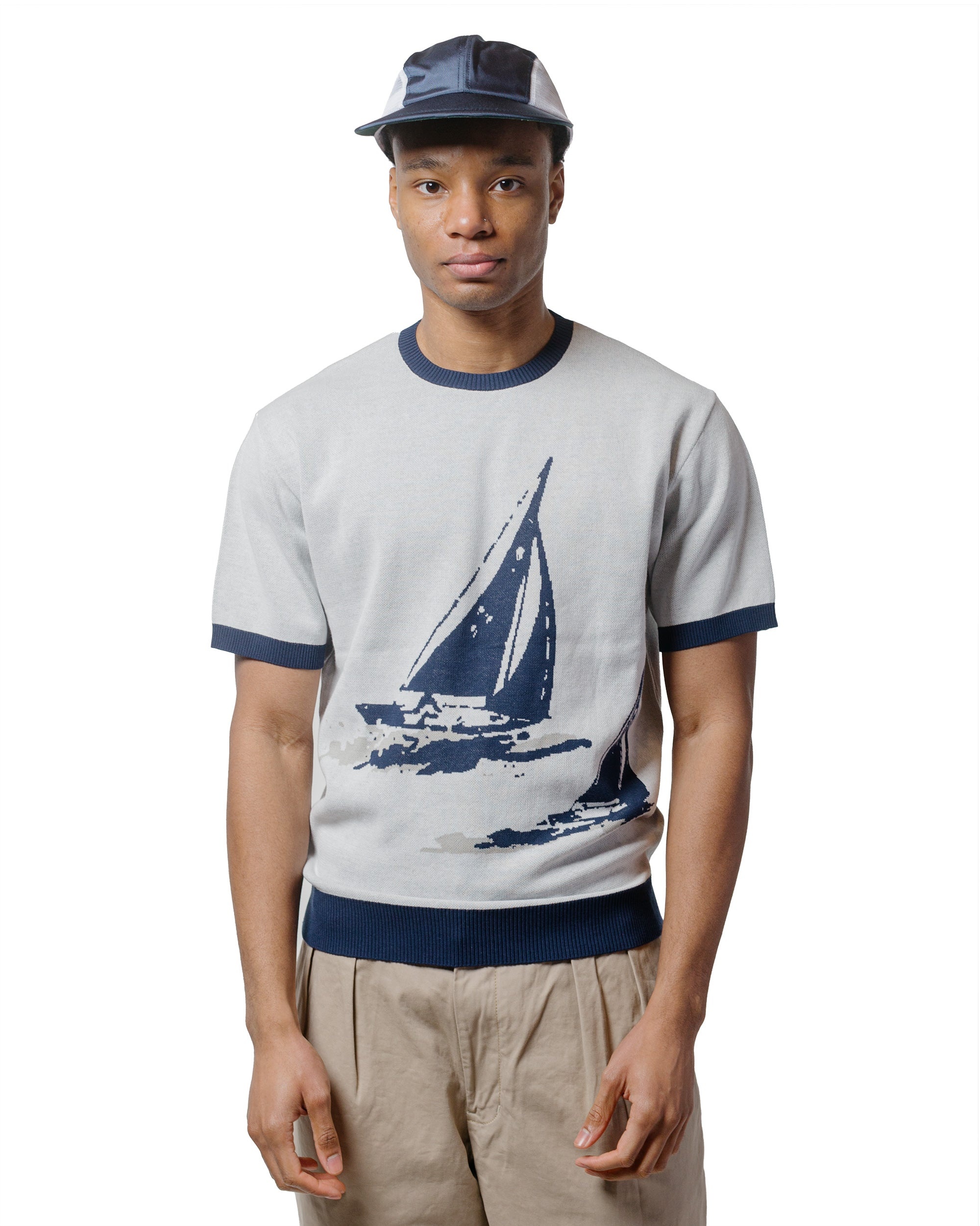 Sperry Top-Sider Knit Tee Box Jacquard White - 2
