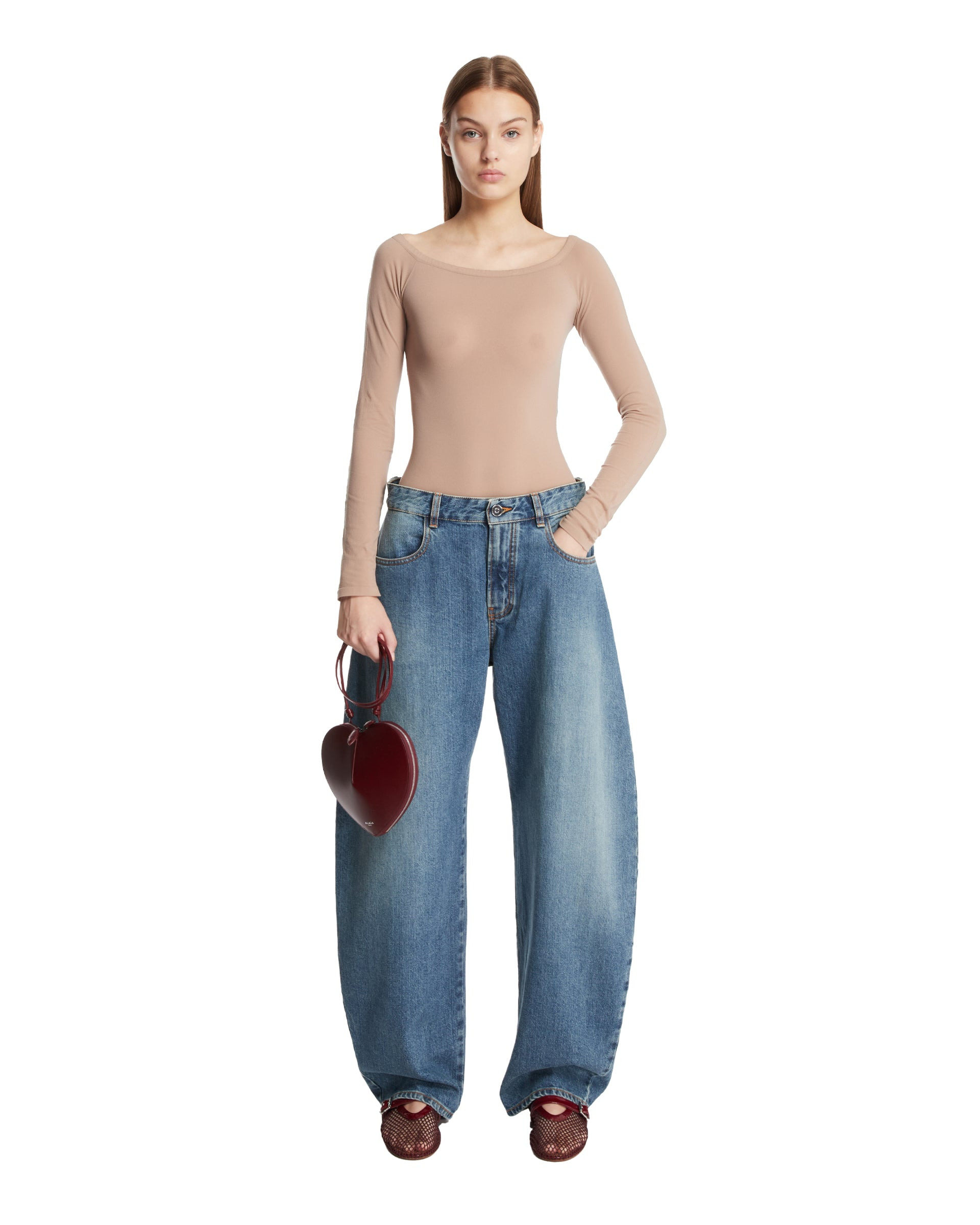 【関税込み】ALAIA ブルー ローウエスト ラウンド ジーンズ Alaïa Round Jeans | Blue | FARFETCH