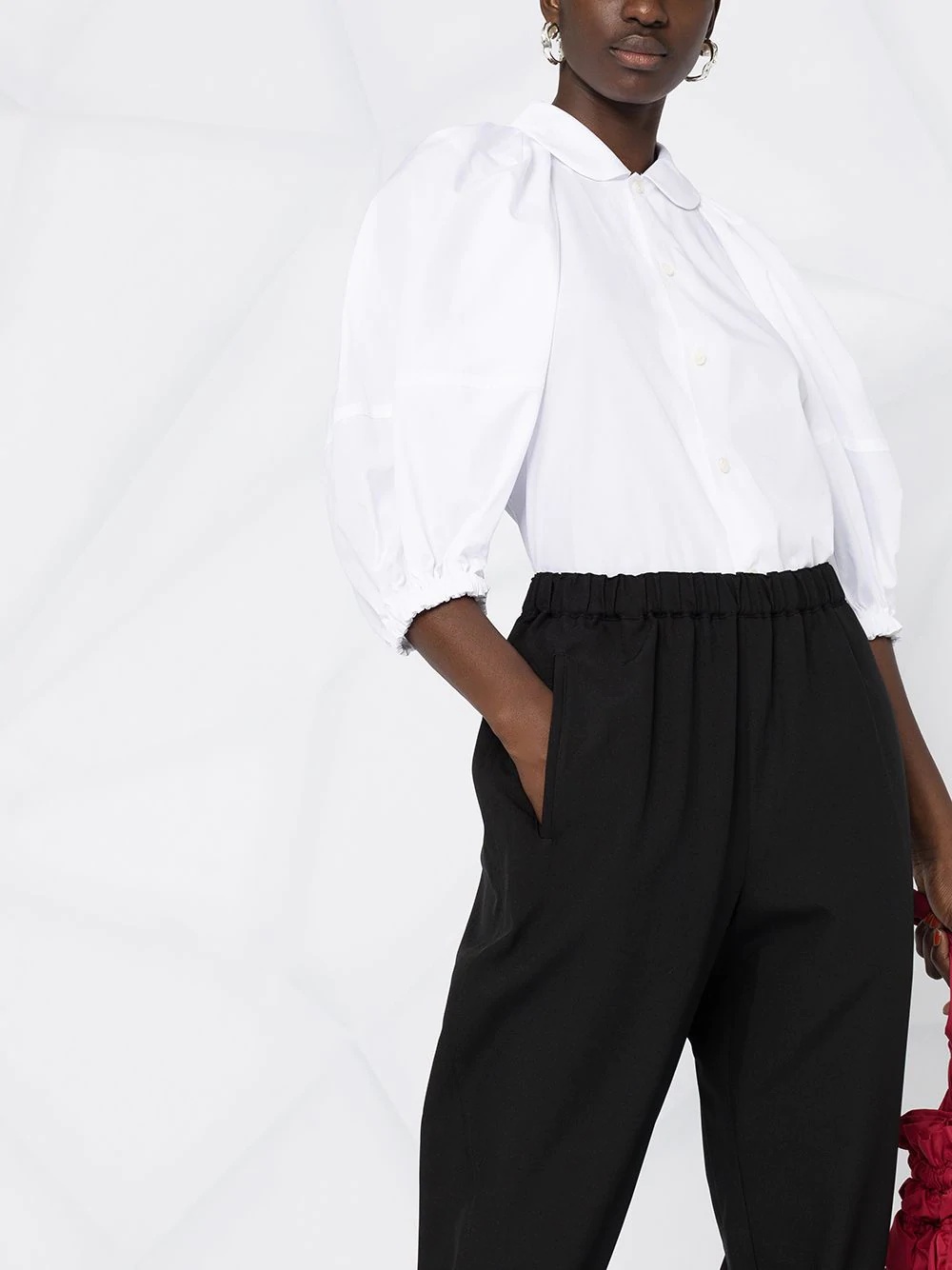 cropped tapered trousers - 5