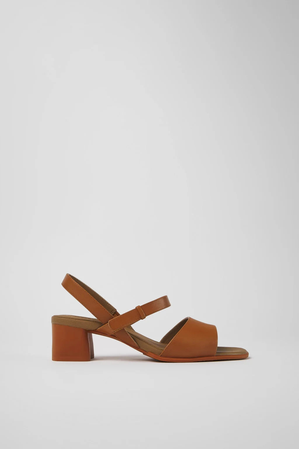 Katie Brown Leather Sandals for Women. - 1