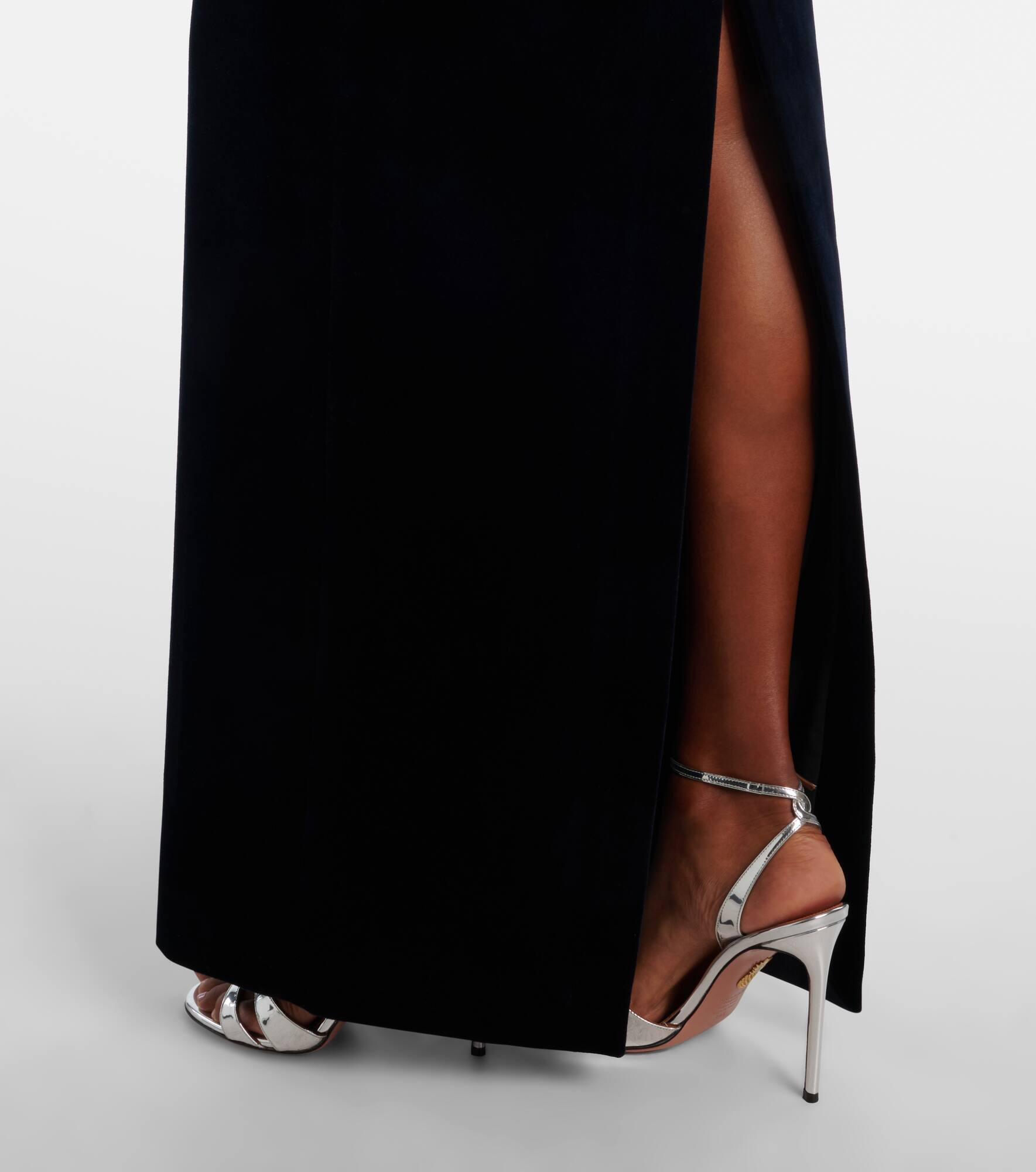 Laelia cotton velvet gown - 5