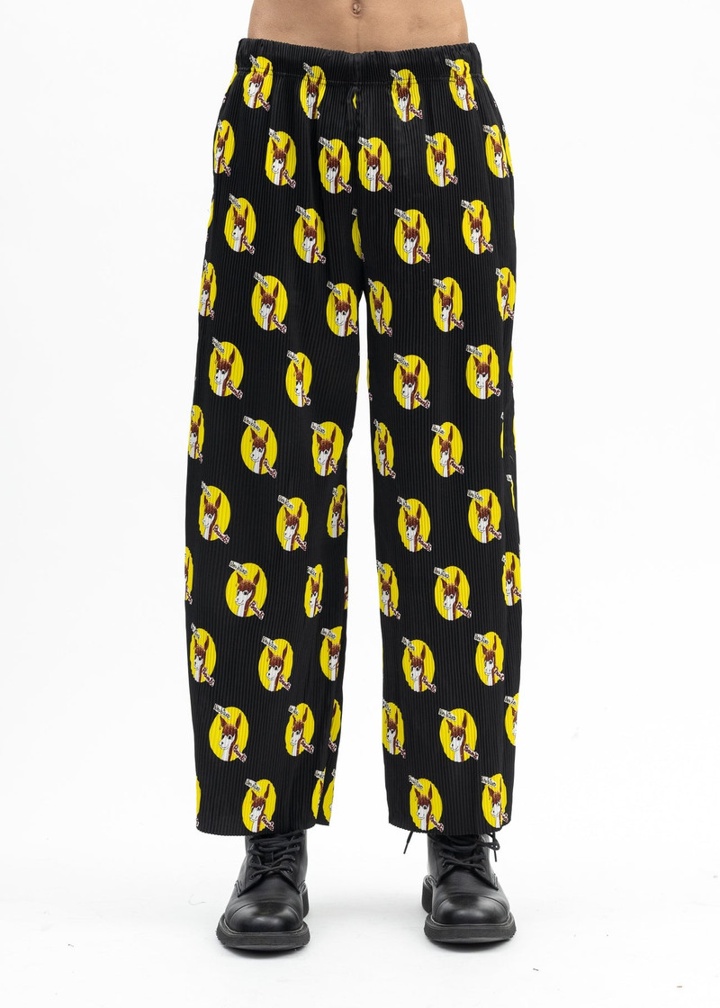 BLACK WHO KILLED BAMBI PLEATED PANTS COLLABORATION WITH JAMIE REID. 1