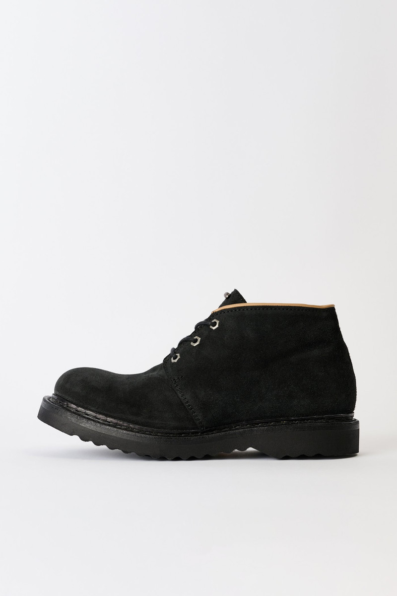 Chukka Boot Dim Black Velour Suede 1