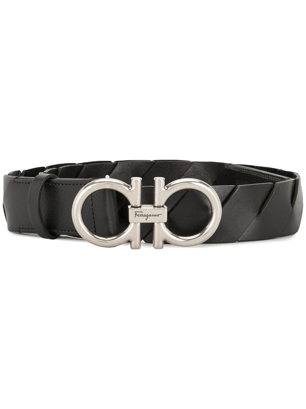 braided logo belt - 1