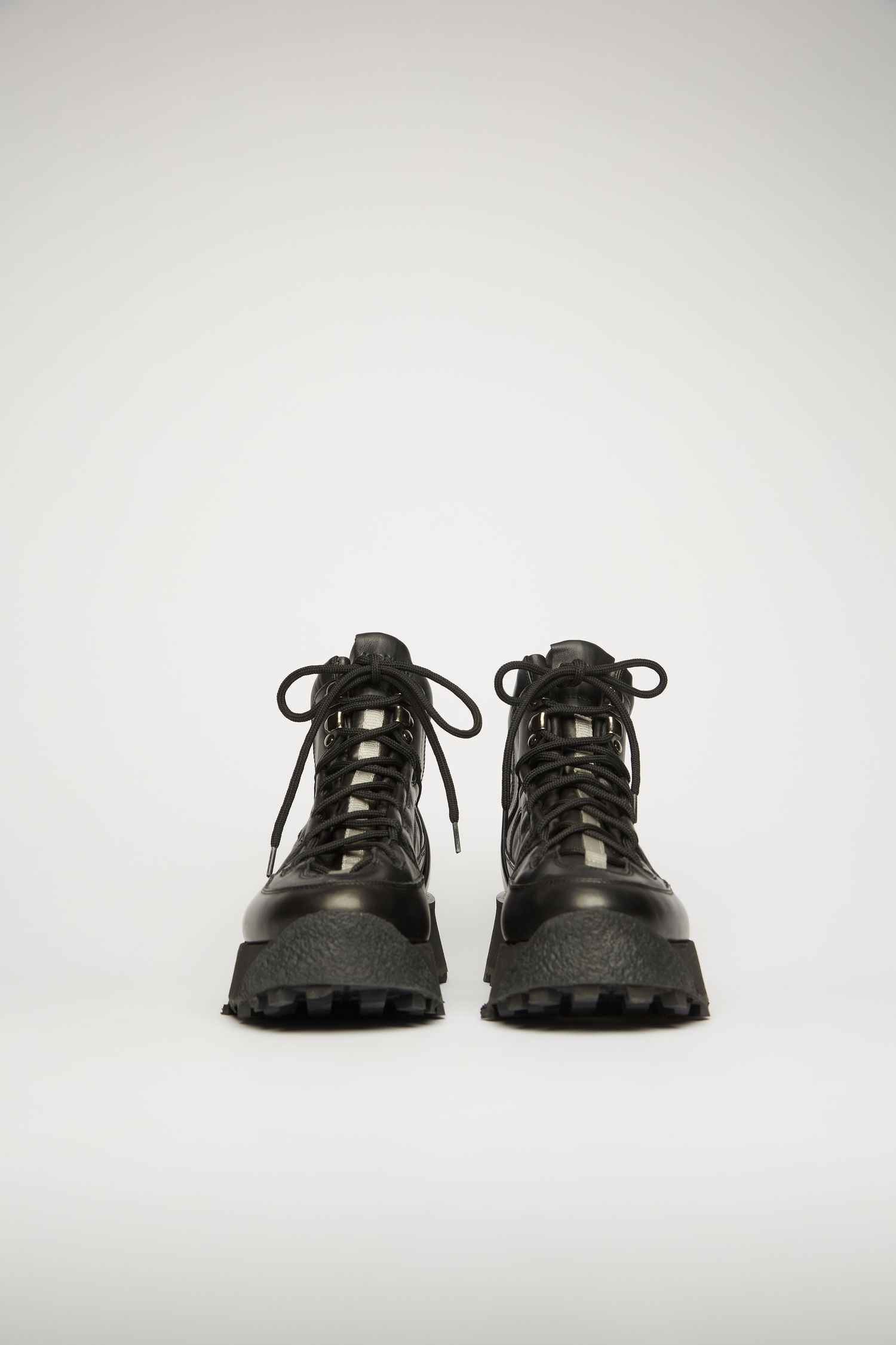 Leather trekking boots black - 4
