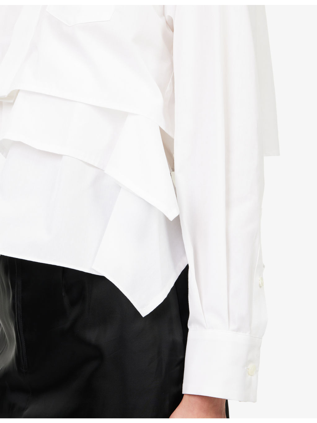 Layered-Hem Cotton-Poplin Shirt - 6