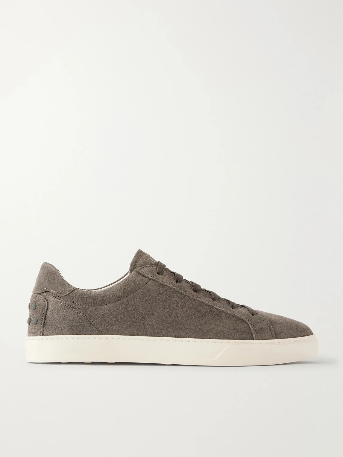 Paneled Rubber-Trimmed Suede Sneakers - 1