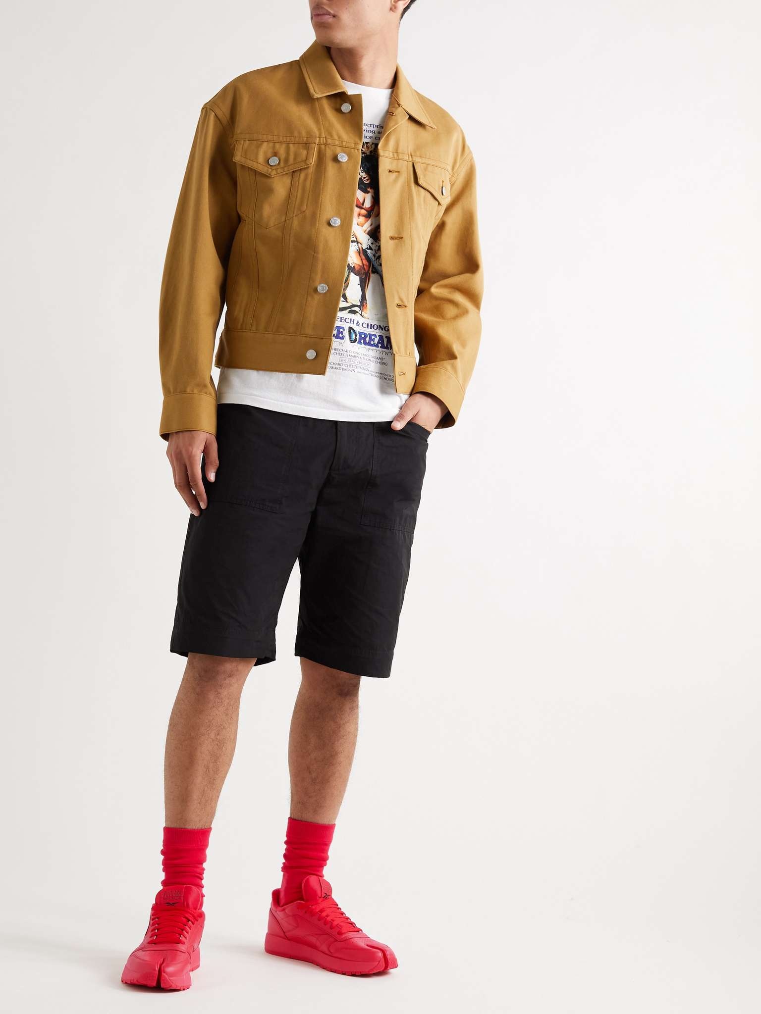 + Maison Margiela Project 0 Classic Tabi Split-Toe Leather Sneakers - 3