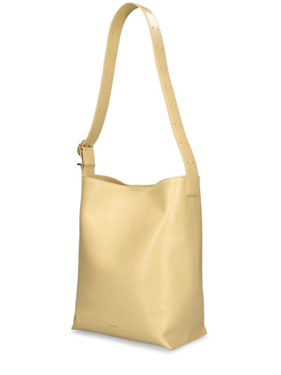 Jil Sander Cannolo leather tote bag outlook