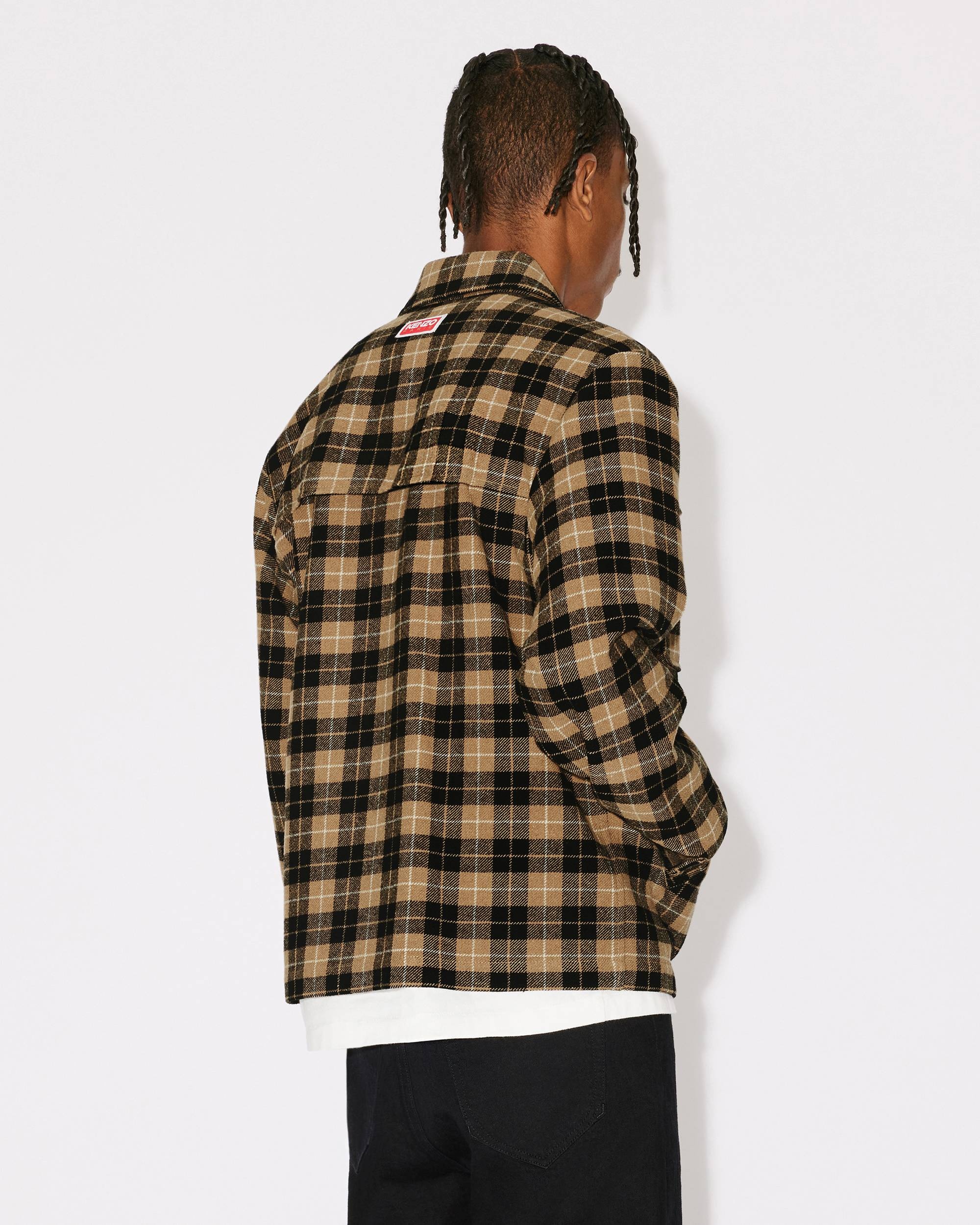 Checked wool overshirt - 2