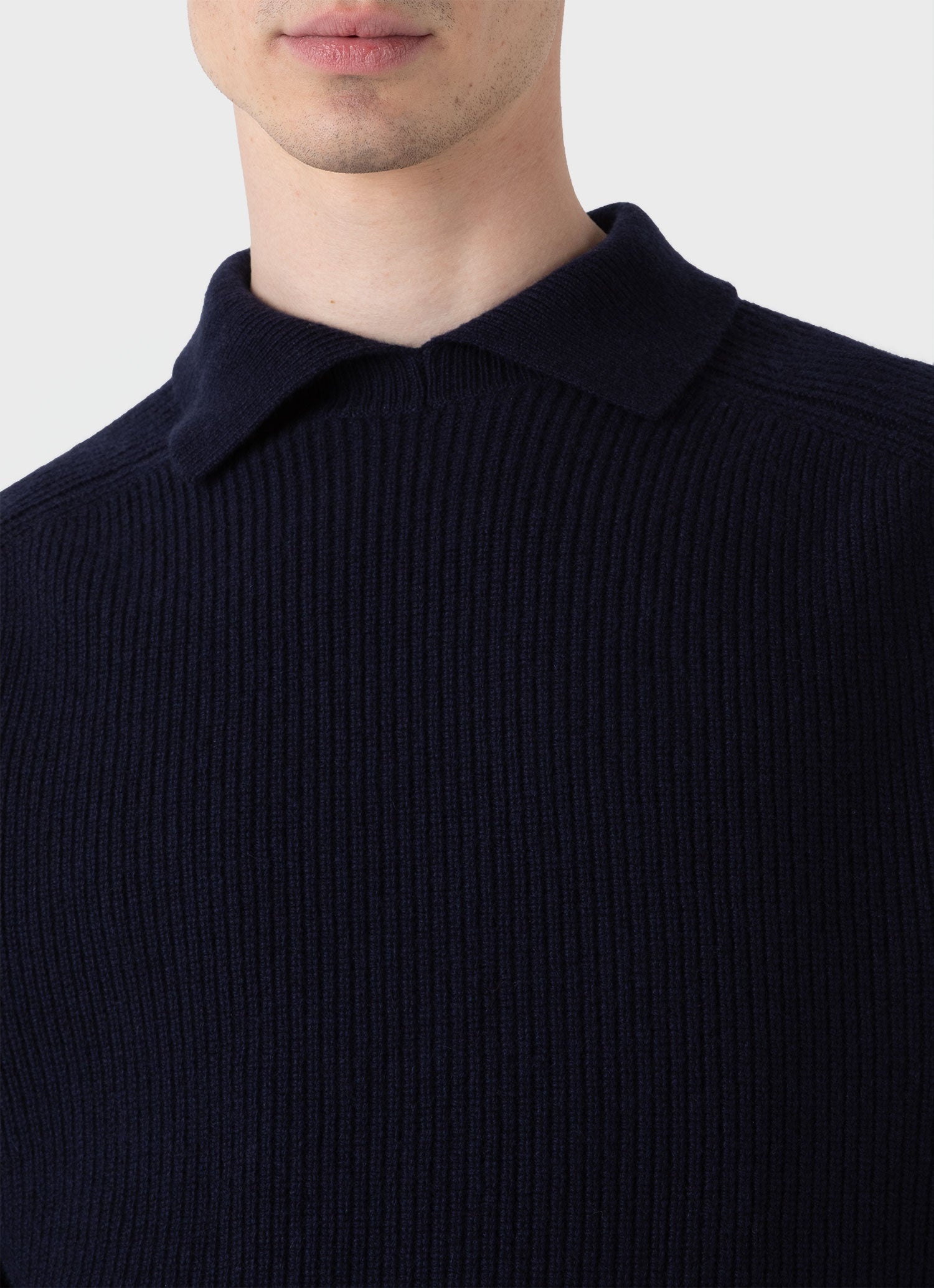 Ribber Polo Neck Jumper - 6