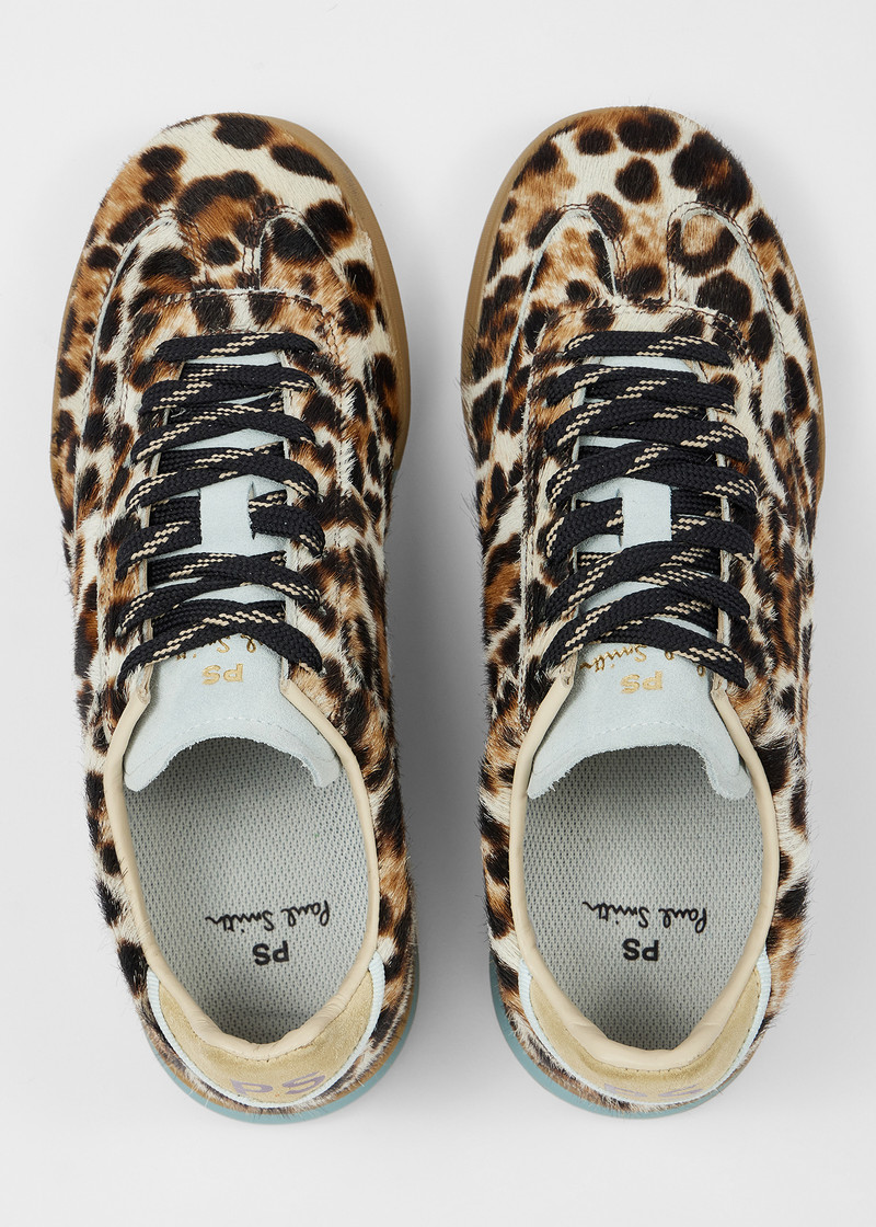 Women's Leopard Leather 'Dover' Trainers 5
