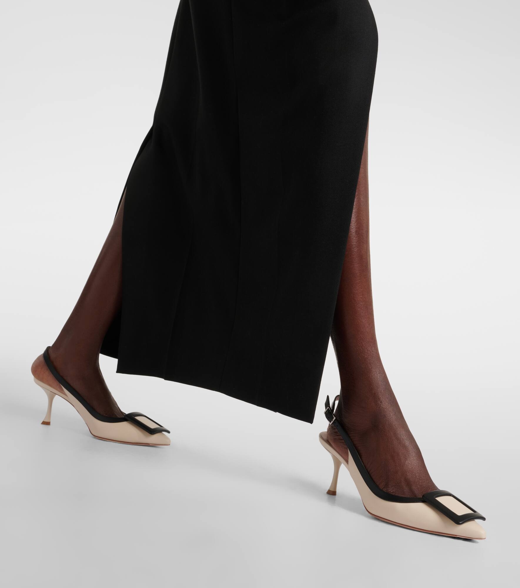 Viv' in the City leather slingback pumps - 4
