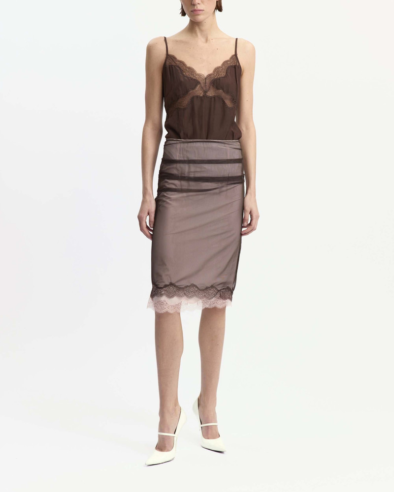 16ARLINGTON HEDDA MIDI SKIRT IN MESH outlook