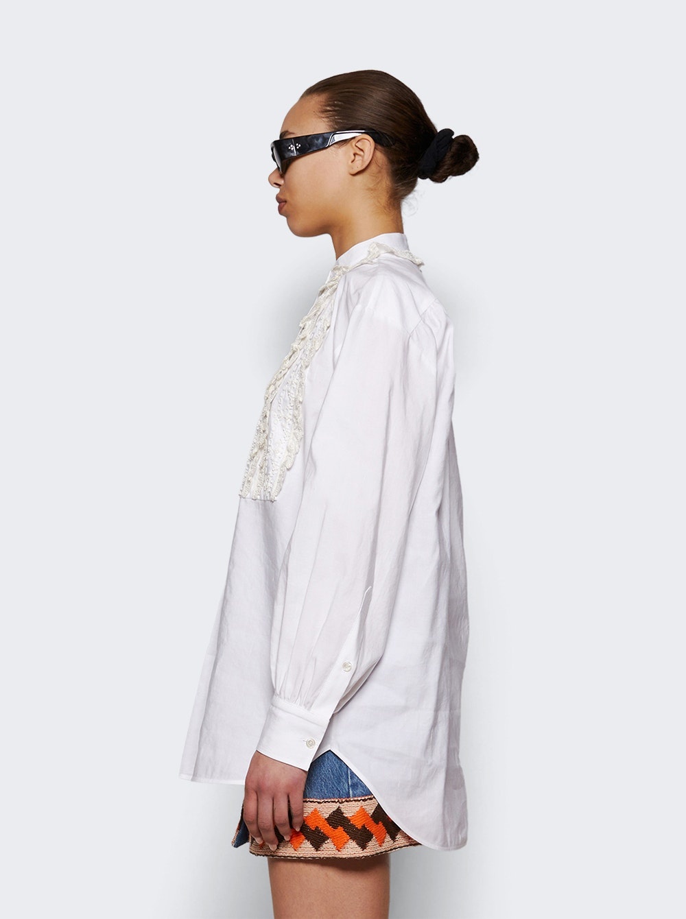 Embroidered Top Bianco - 4