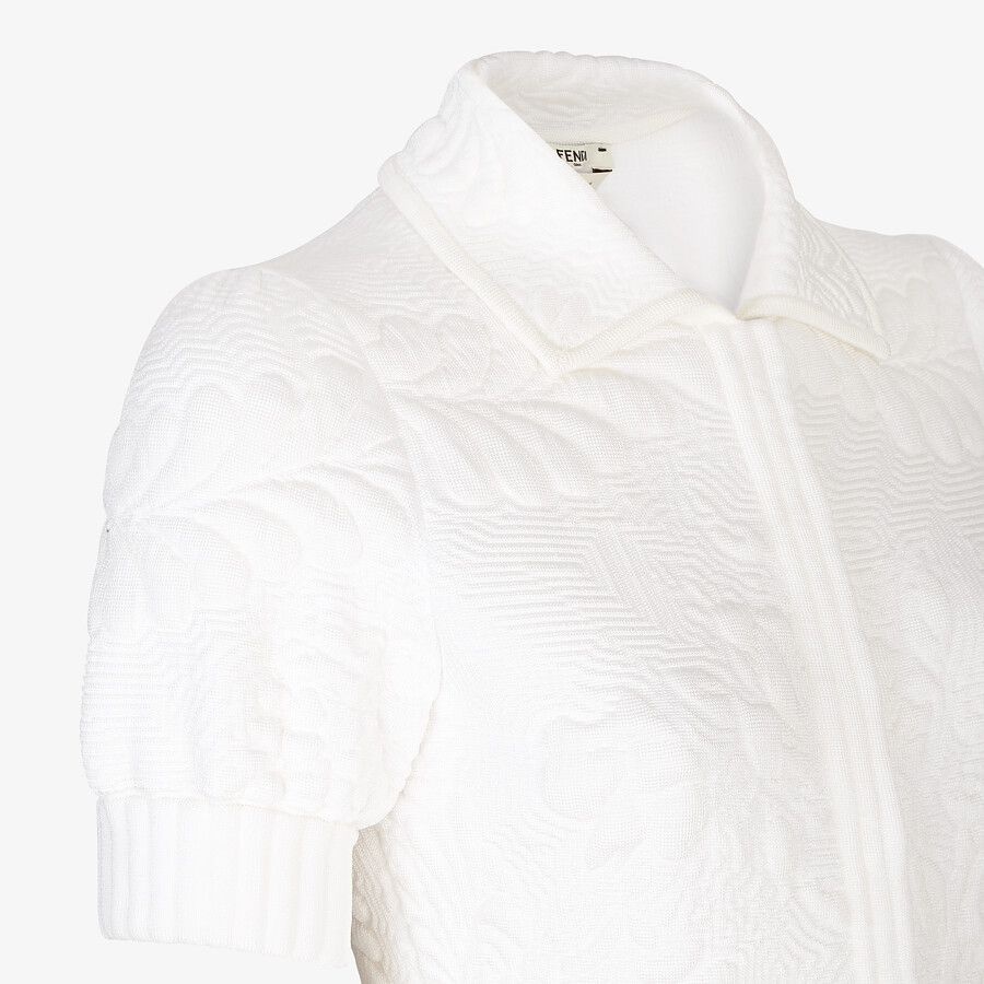 White viscose jumpsuit - 3