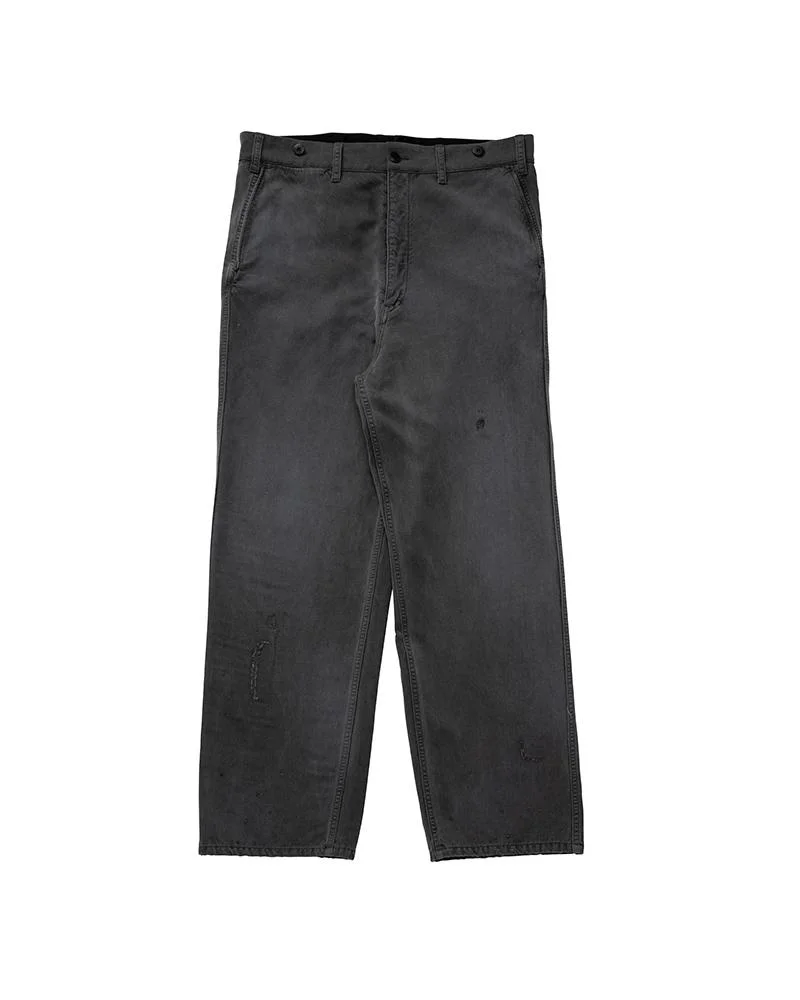 ALPER PANTS DMGD BLACK - 1